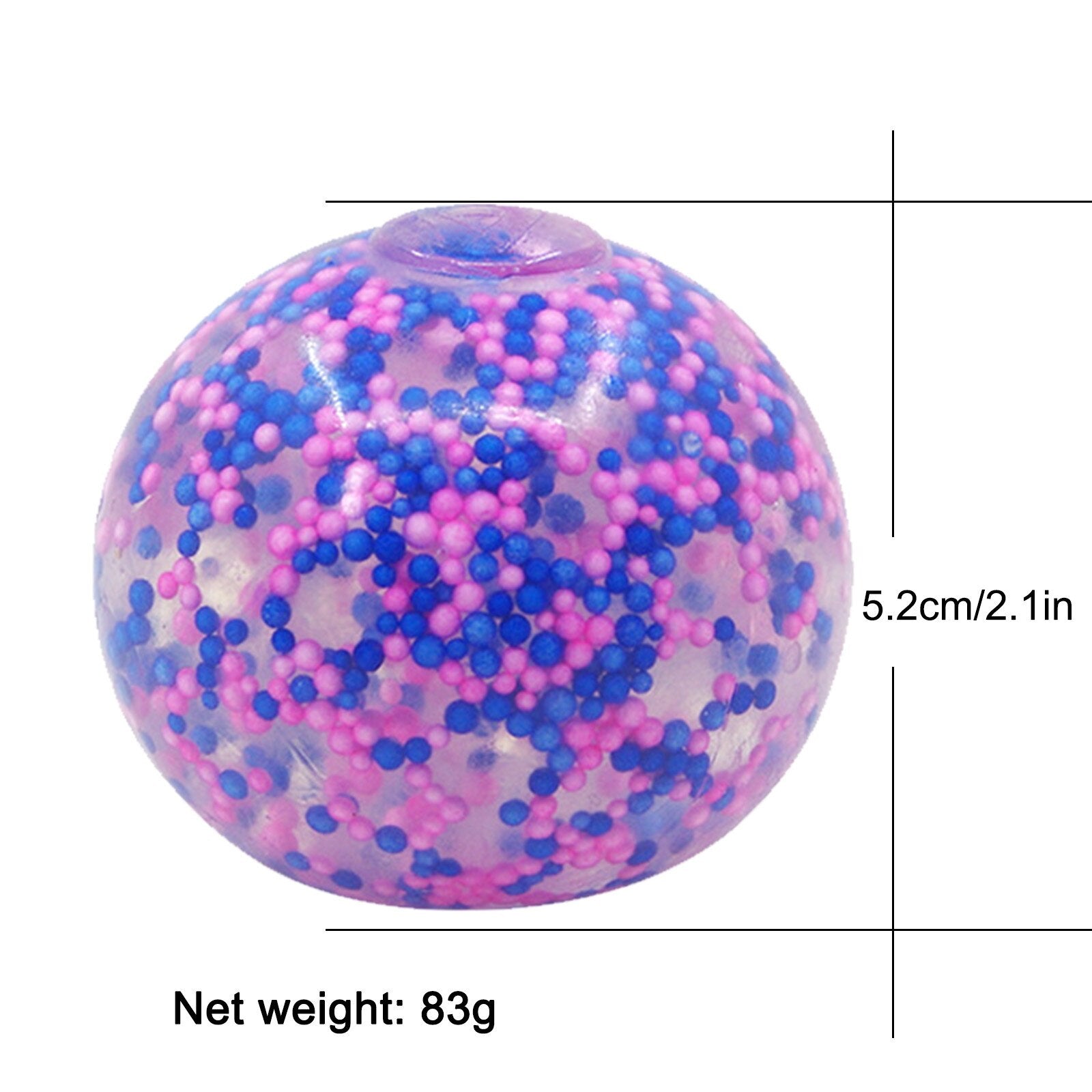 1/2pcs Decompression Dna Color Ball For Kids Adults 1/2pc Stress Relief Balls Exercise Hand Ball Decompression Toy Антистресс