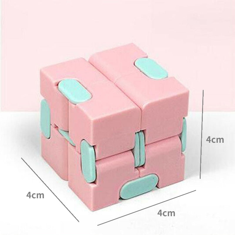 1PC Children Adult Decompression Toy Infinity Magic Cube Puzzle Toys Relieve Stress Funny Hand Game Four Corner Maze Toys ABS