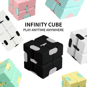 1PC Children Adult Decompression Toy Infinity Magic Cube Puzzle Toys Relieve Stress Funny Hand Game Four Corner Maze Toys ABS