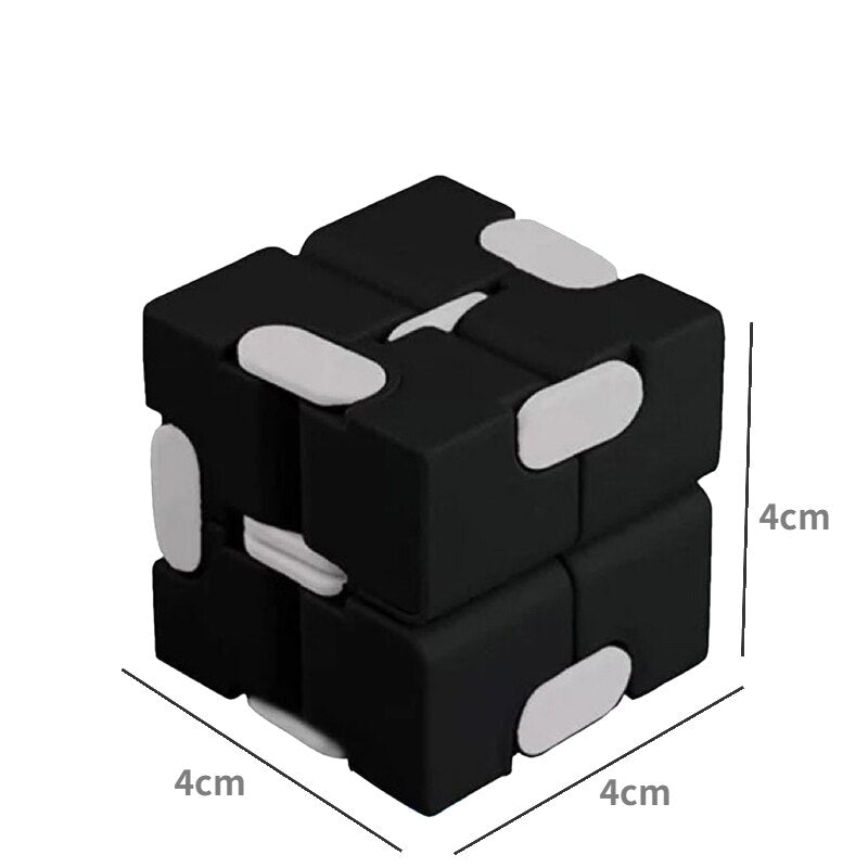 1PC Children Adult Decompression Toy Infinity Magic Cube Puzzle Toys Relieve Stress Funny Hand Game Four Corner Maze Toys ABS