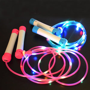 2.14 M Hot Selling Light Up Skipping Rope Multi Colour Glow Children Adults Fitness Outdoor Activity