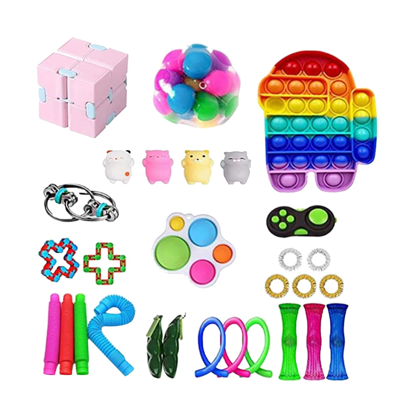 29/25Pcs Fidget Toy Set Cheap Sensory Fidget Toys Pack for Kids or Adults Decompression Toy fidjets toys pack антистресс