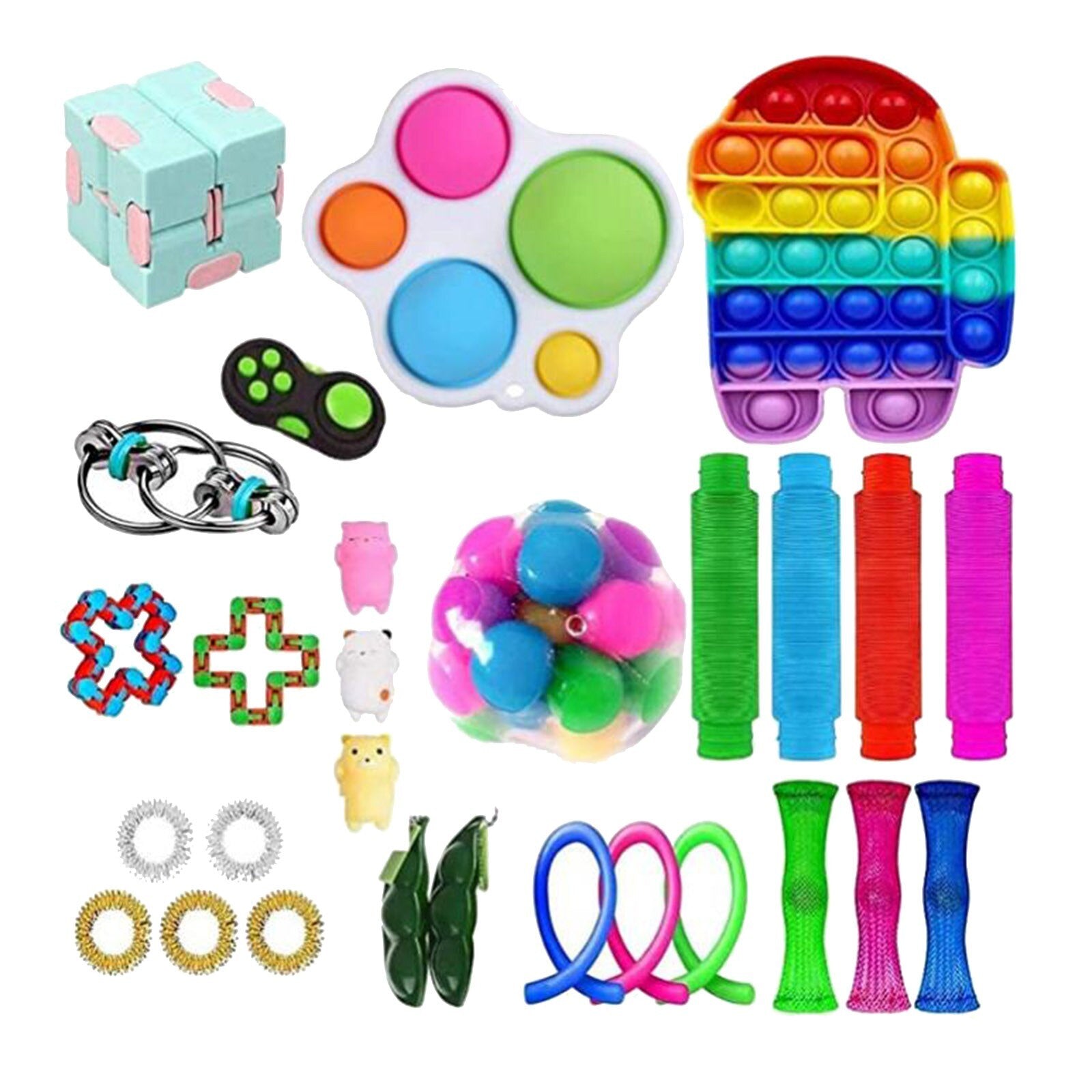 29/25Pcs Fidget Toy Set Cheap Sensory Fidget Toys Pack for Kids or Adults Decompression Toy fidjets toys pack антистресс