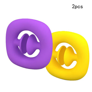 2PCS Anti Stress Finger Hand Grip Stress Reliever Fidget Toy Adult Child Simple Dimple Stress Toys Decompression Pop It Dropship