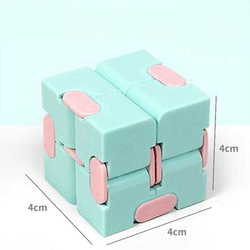 Children Adult Decompression Toy Infinity Magic Cube Square Puzzle Toys Relieve Stress Funny Hand Game Four Corner Maze Toys