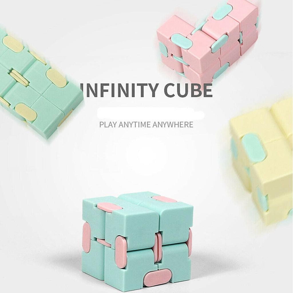 Children Adult Decompression Toy Infinity Magic Cube Square Puzzle Toys Relieve Stress Funny Hand Game Four Corner Maze Toys