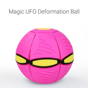 Children Adult Decompression Toy Magic Flying UFO Flat Throw Disc Ball Relieve Stress Funny Fooball Game Deformed Saucer Ball