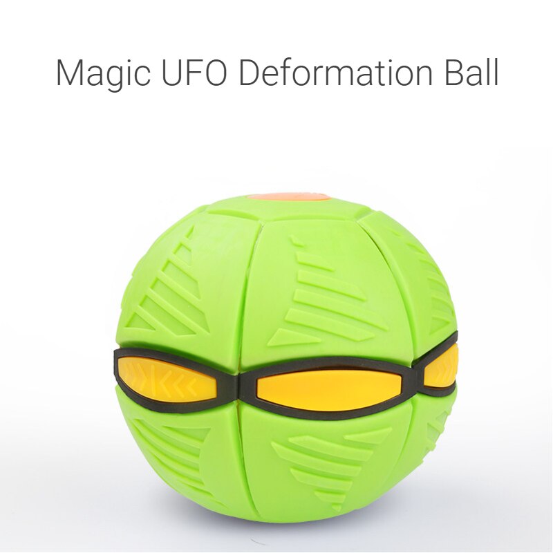 Children Adult Decompression Toy Magic Flying UFO Flat Throw Disc Ball Relieve Stress Funny Fooball Game Deformed Saucer Ball