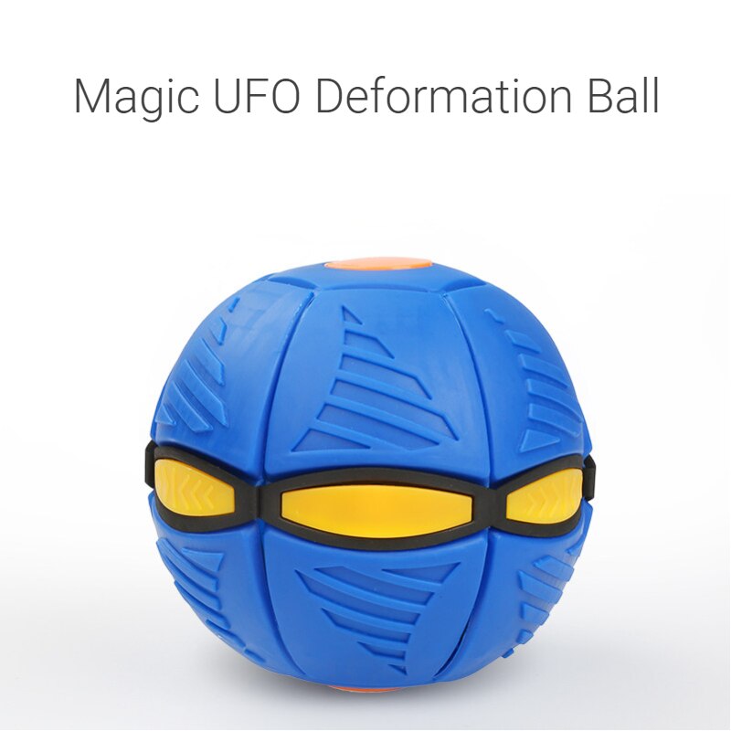 Children Adult Decompression Toy Magic Flying UFO Flat Throw Disc Ball Relieve Stress Funny Fooball Game Deformed Saucer Ball