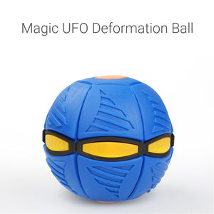 Children Adult Decompression Toy Magic Flying UFO Flat Throw Disc Ball Relieve Stress Funny Fooball Game Deformed Saucer Ball