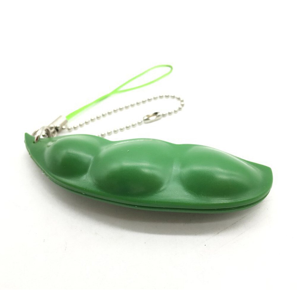 Fidget Toys Decompression Edamame Toy pop it Squishy Squeeze Peas Beans Keychain Cute Stress Adult Toy Rubber Boys Creative Gift