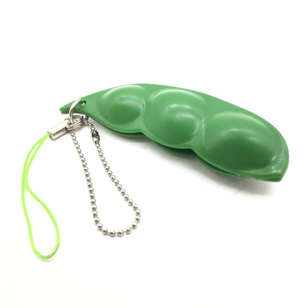 Fidget Toys Decompression Edamame Toy pop it Squishy Squeeze Peas Beans Keychain Cute Stress Adult Toy Rubber Boys Creative Gift