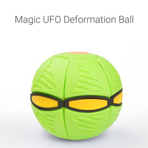 Flying Saucer Ball Children Adult Decompression Toy Magic Flying UFO Flat Throw Disc Ball Toy Funny Fooball Game Deformed Saucer