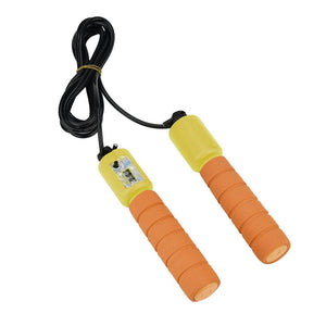 Professional Sponge Jump Rope with Electronic Counter 2.4m Adjustable Fast Speed Counting Skipping Rope Wire Workout Equipments